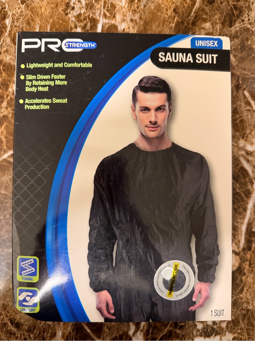 Unisex Black Sauna Suit - Black
